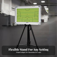 Aluminum Alloy Frame Attractive Basketball Tactic Board Sturdy Construction Attractive Basketball Coaching Board Adjustable Height