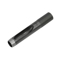 Leather Hole Punch Knurled Grip Tool Matte Black for Workshops, Hobbyists