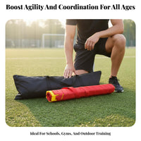 Agility Ladder Flexible Rungs Speed Ladder Easy Setup Agility Training Set for Athletes, Coaches, Outdoor, Gym