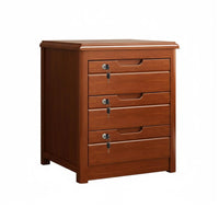With Lock Multi-Drawer Nightstand Pre-Assembled Bedside Table Easy Assembly Bedroom Cabinet Modern Design for Homeowners, Apartment Dwellers, Families, Living Room, Home Office