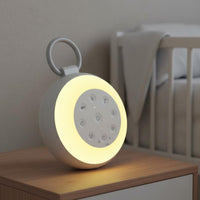 Stress Relief Ambient Sound Machine Night Light 24 Soothing Sounds Portable Baby Sleep Soother Auto-Deactivate Timer Rechargeable Sound Machine for Babies, Kids, Adults, Bedroom, Travel