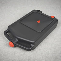 8L Oil Change Pan Construction Portable Waste Oil Container Easy Maneuverability Automotive Tool for DIY Mechanics, Workshop