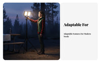 Power-Storing Illuminating Task Complete Panoramic Lighting Degree Lighting Adjustable Tripod Floodlight Sturdy Portable Emergency Light