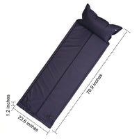 Air Bed and Self-Inflating Air Mattress with Integrated Pillow, Portable Camping Mat for Single Person, 180*60*3cm Sleeping Mat, Waterproof Mat