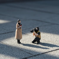 Interview Scene Model 3D Printed 1:64 Scale Figures Realistic Figurines for Collectors