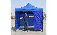 Four-Sided Market Tent All-Around Cover Enclosed Canopy Tent Stall Rain Shelter for Vendors, Street Vending