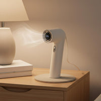 Handheld High-Speed Fan Fast Type-C-C Charging Battery-Powered Handheld Fan Efficient Engine Quiet Function for Commuting
