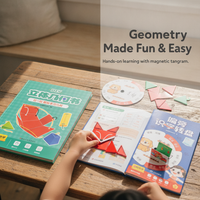 DIY 3D Geometric Model Book for Kids - Elementary Math Spatial Thinking & Cognitive Development