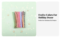 100 Pieces Pipe Cleaners Colorful Bi-Color Pipe Cleaners Easy to Shape Bendable Bending S for Kids, Parents, Arts and Crafts, Art Projects, Home