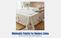 European Hand-Stitched Tablecloth, Ethnic Embroidered Sofa Bed Cover, Classic Home Textile, Tea Table Mat