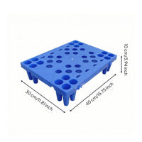 Interlocking Pallet Water-resistantProof Pallet with Grid Top Perforated Interlocking Storage Bases for Logistics Coordinators, Cargo Staging