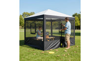 Bug Protection Canopy Sidewall with Mesh Openings Easy Installation Instant Tent Enclosure Panel Outdoor Shelter Accessory for Backyard