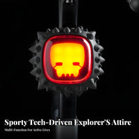 Creative Design Durian Bike Tail Light Waterproof Decorative Cycle Rear Light Easy to Install for Night Riding, Rainy Weather, Road Biking