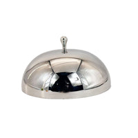 Serving Dome with Pedestal Stainless Steel Food Dome with Base Polished