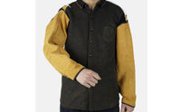 Leather Soldering Sleeves Suede Soldering Arm Sleeves Long Adjustable for Welders, Metalwork, Workshop