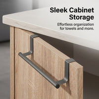Bathroom Towel Rail and Kitchen Single Bar for Homeowners, Wall Mounted or Under Cabinet Stainless Steel Design