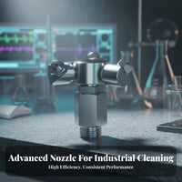 Stainless Steel Rotary Cleaning Nozzle Stainless Steel Spray Head Easy to Install for Factory