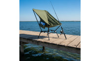 Carry Bag Folding Moon Chair Slanted Backrest Black Metal Folding Chair Low Seat Outdoor Furniture Portable