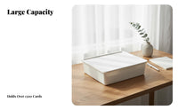 Trading Card Box Divided Compartments Secure Lid Dust Protection for Desktop