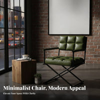 Wooden Hanging Chair Minimalist Design Home Furniture Designer-Inspired Thick Padding Seat for Readers, Bedroom, Literary Corner