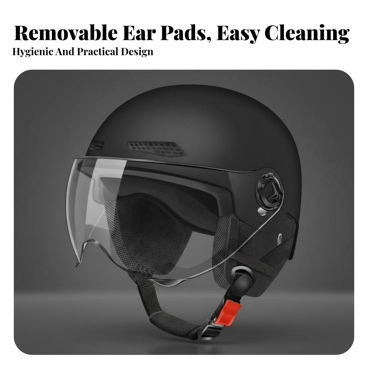 Electric Bike Helmet 3C Certified Motorcycle Half Helmet Four-Season Use for Commuters, Motorcyclists, City Riding, Daily Travel, Leisure Rides