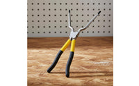 PVC Grip Handle Washing Machine Coil Removal Tool Extended Head Long Nose Circlip Pliers High-Carbon Steel for DIYers, Workshop