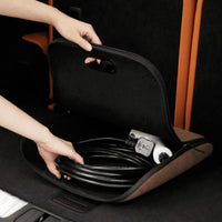 Charging Cable Bag Space-Saving EV Cable Bag Portable Universal for Commuters, Road Trips, Daily Commuting