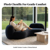 Curved Bean Sofa designer-inspired Lounge Seating Modern Design Indoor Furnishing for Apartment Dwellers, Business Owners, Boutique, Living Room, Bedroom