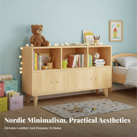 stand-alonestanding Multi-Compartment Shelving Unit With Optional Doors configurable Cubby shelving unit Minimalist aesthetic storage unit Large Capacity for Office Workers, Homeowners, Collectors, Study Room, Bedroom, Small Spaces, Entryway