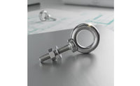 Fixing Loop with Threaded Bolt Lifting Loop Eye Bolt Heavy-Duty Fastener for Workshop