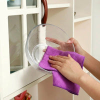 Waffle Microfibre Cloth and Car Drying Towel, 40cm Microfibre Cloth for Glass and Mirrors, High Absorbency Lintless Cleaning Tool