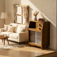 1:12 Scale Miniature Dollhouse Cabinet Dollhouse Cabinet with Drawers Realistic Furniture for Collectors