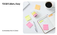 Customizable Length Sticky Note Roll Tape Multiple Styles Sticky Note Roll Colorful for Students, Home Organizers, School, Study, Journaling