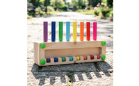 Hand-Eye Coordination Wooden Caterpillar Toy Fine Movement Skills Cylinder Peg Game Interactive Color Stack Toy Sensory Play for Preschoolers, Kids, Toddlers, Kindergarten, Classroom