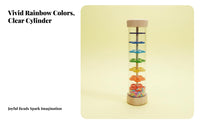 Early Education Rain Stick Toy Colorful Design Rain Sound Tube Vibrant Colors for Toddlers, Babies, Music Class, Preschool, Daycare
