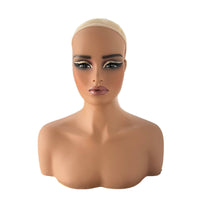 Mannequin Head with Shoulders Authentic Mannequin Head with Stand Professional for Jewelers, Salon Owners, Photography Studios