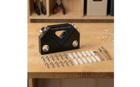 Triangular Opening 45 Degree Oblique Hole Jig Compact 45 Degree Drill Guide Jig Black Angle Drill Guide Exact Alignment for Woodworkers, Carpenters