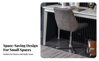 space-efficient Design Armless Shell Chair Comfortable Computer Seat Space-Saving Seating Furniture Ergonomic spine supportrest for Young Adults, Home Office Workers, Makeup Users, Dorm Room, Bedroom, Small Spaces
