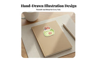 30 Pages Dessert Shaped Y Notes Cute Design Cake Slice Sticky Notes Smooth Writing Die-Cut Note Pad for Journalers, School, Scrapbooking, Home