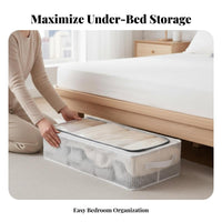 Rolling Under-Bed Container Moistureresistant Underbed Organizer Large Capacity