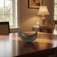 Crescent Moon Decor Metal Finish Textured Crescent Wall Decor