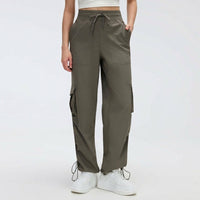Joggers for Women with Quick Dry Nylon Material for Running and Hiking, Loose Fit Trousers, Ladies Track Pants