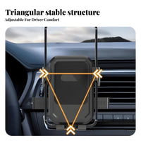 Automatic Clamping Weight-Activated Car Ph Single Mount 360° Rotation Air Vent Ph Single Holder Single-Handed Operation for Drivers