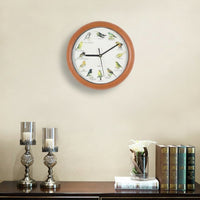 Wall Clock with Bird Sounds Authentic for Study, Bedroom