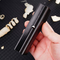 Hardwood Body Ebony Chamfer Plane Brass Blade Cover Mini Corner Rounding Plane Adjustable Depth Hand Chamfering Planer Precision Angle Control for Woodworkers, Carpenters, Wood Finishing, Workshop