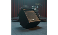 3-Band Equalizer Electronic Drum Amplifier Balanced Frequency Reaction 30W Drum Amp True Analog Circuit Simulation Digital Modeling 30W Practice Amplifier Two Channel for Drummers, Musicians, Home Studio, Small Gigs