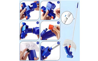 Non-Electric Handheld Pool Vacuum with Mesh Bag Easy to Use Handheld Pool Vacuum Convenient Underwater Cleaner Efficient for Swimming Pools