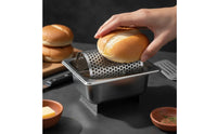 Butter Roller with Tray Stainless Steel Butter Roller Kitchenware Perforated Utensil Countertop for Home Cooks, Kitchen, Brunch