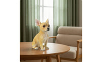 Dog Statue Realistic Polyresin Decoration for Home Decor, Entryway