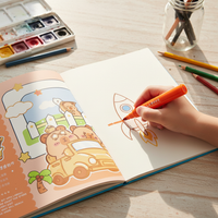 A4 Tearable Blank Drawing Pad for Students and Artists, Thickened Sketchbook for Markers and Art